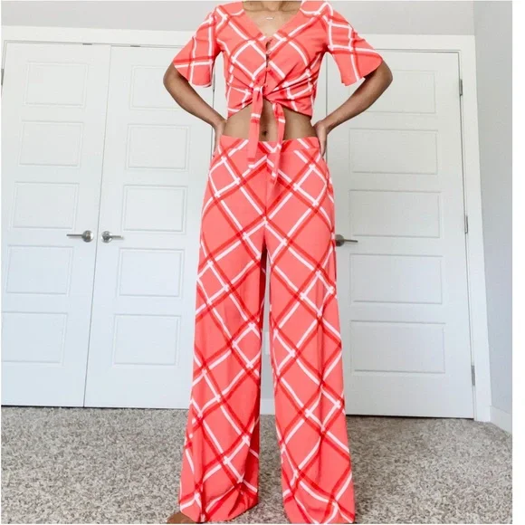 Orange Top and Trouser Set - Picture 5 of 6